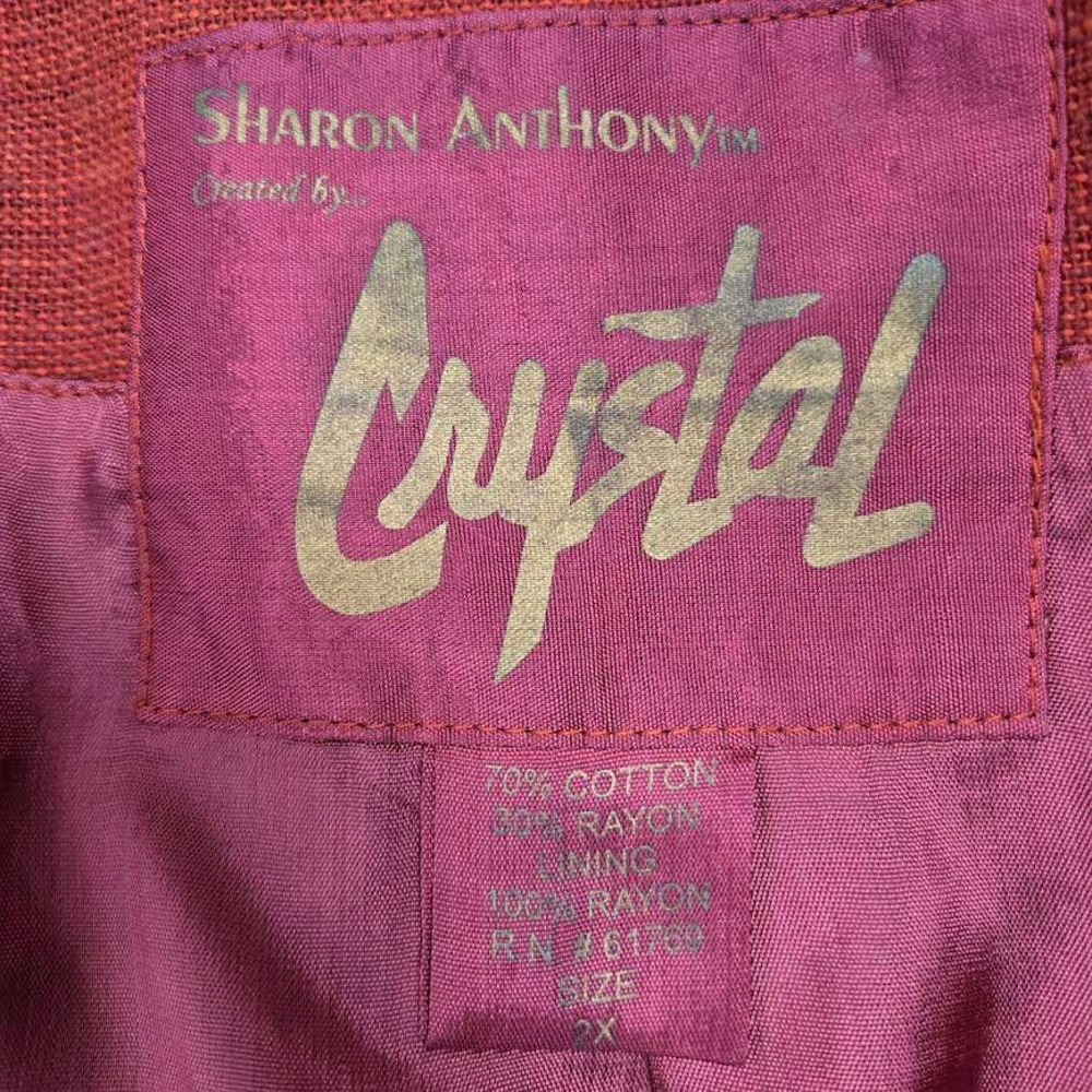 Sharon Anthony Crystal Patchwork Jacket Women's 2… - image 5